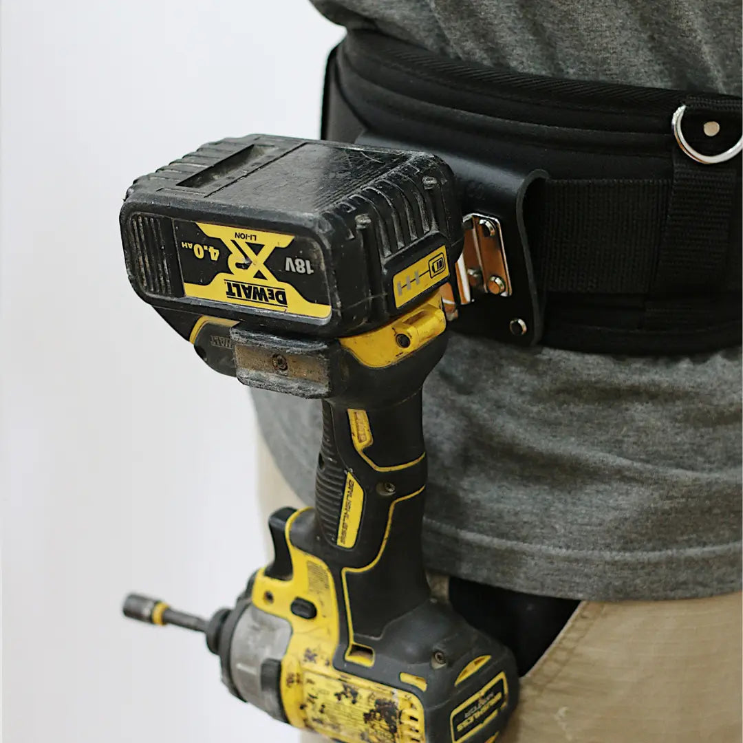 Power Tool Holder with Obvious Tool Belt and impact driver