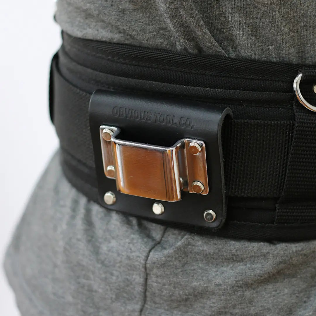 power tool holder attached to the Obvious Tool Co. belt